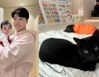 박수홍, 반려묘 '다홍이'와 딸 함께 낮잠자는 일상 공개..."우리 집 복덩이들"