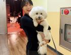 송지은, 강아지 '오늘이' 품에 안고 환한 웃음..."또 놀러 와"