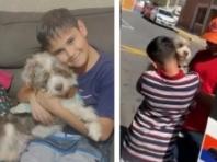 잃어버린 강아지 안고 폭풍 오열한 소년..`가족 찾은 기쁨`