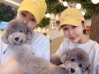 한영, 반려견 '오월이'와의 투 샷 공개... "강아지랑 둘 다 사진이 잘 나오기란"