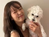 윤보미, 반려견 '설탕♥소금'이와의 투 샷 공개..."내 힐링둥이"