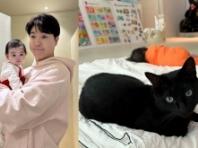 박수홍, 반려묘 '다홍이'와 딸 함께 낮잠자는 일상 공개..."우리 집 복덩이들"