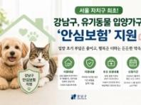 서울 강남구, 유기동물 입양가구에 ‘안심보험’ 지원