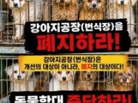동물보호연합,  "강아지 공장(번식장)을 폐지하라!"