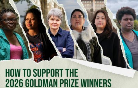 2026 골드만 환경상, 한국 김보림 등 풀뿌리 환경 운동 지도자 6인 선정