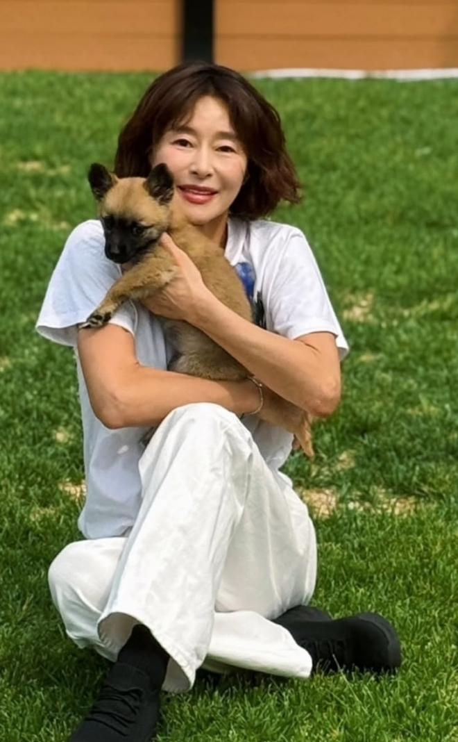 예지원, 반려견 '미자'와 함께한 첫 외출..."큰 미자와 작은 미자"