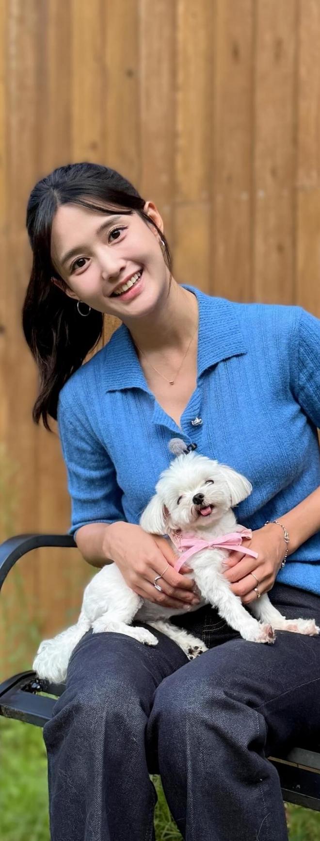 남보라, 반려견 '머털이' 향한 진한 애정 표현..."가족이 된 것 같아요"