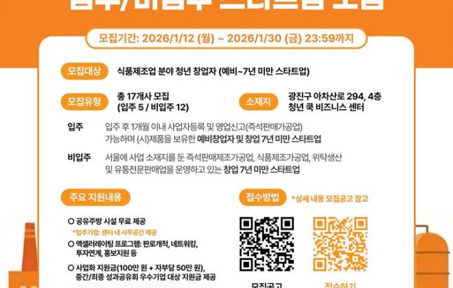 서울시, K-Food 혁신 이끌 청년 스타트업 34팀 신규 선발